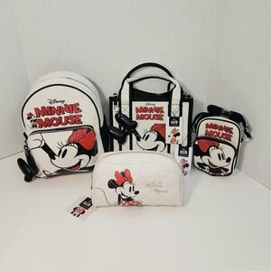 Disney x Primark Minnie Mouse Bag Bundle Satchell Crossbody Backpack Cosmetic